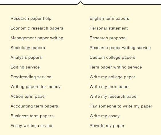 The types of services at MyPaperWriter.com