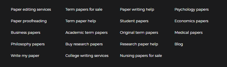 The types of services at MyPaperDone.com